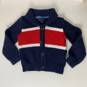 Tommy Hilfiger Toddler Colorblock Knit Cardigan Sweater Size 2T